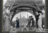 Paris vintage animēts GIF