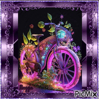 flower bike - Bezmaksas animēts GIF