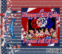4th of July Animiertes GIF