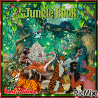 Disney The Jungle Book анимированный гифка