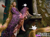 Princesa Solitaria - 免费动画 GIF