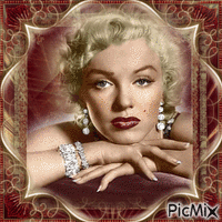 Marilyn Monroe, Actrice, Chanteuse américaine Gif Animado
