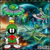 la Fête des extraterrestre animovaný GIF