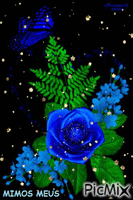 Rosa azul - Darmowy animowany GIF