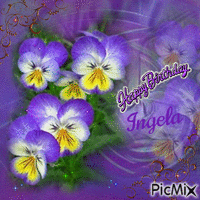 Happy Birthday Ingela - GIF animasi gratis