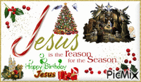 Happy Birthday Jesus - Бесплатни анимирани ГИФ