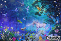 licornes - GIF animasi gratis