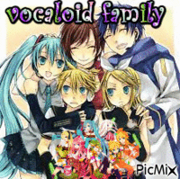 vocaloid family - Δωρεάν κινούμενο GIF