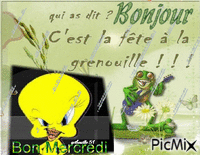 bonjour - Nemokamas animacinis gif