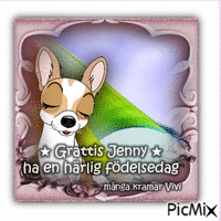 Grattis Jenny 2023 animovaný GIF