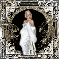 Marilyn Monroe, Actrice américaine - Δωρεάν κινούμενο GIF