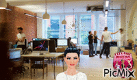Office headshot - GIF animado gratis