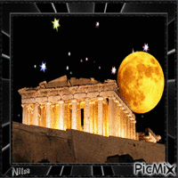 Acropolis - Greece 🌕 GIF แบบเคลื่อนไหว