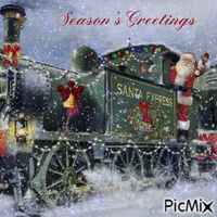 Santa Express animovaný GIF