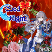 bronya good night GIF animata