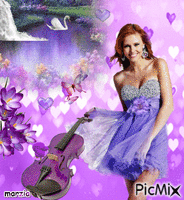 femme violet - Gratis animerad GIF