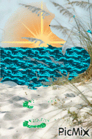 strand zee zon - GIF animado grátis