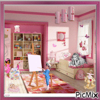 chambre d'enfant animovaný GIF