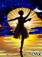 danseuse - GIF animé gratuit
