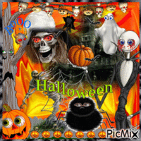Boooo chere ami*es, je vous souhaite une Joyeux Halloween a tous Booooo ♥♥♥ animovaný GIF