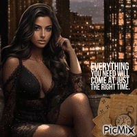 At the right time GIF animado