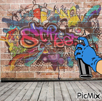 Graffiti - GIF animado grátis