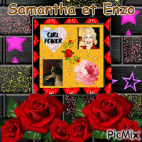 Samantha et Enzo - GIF animado gratis