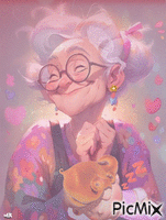Amor de abuela animeret GIF