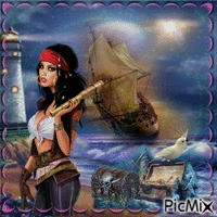 Pirate - Bezmaksas animēts GIF