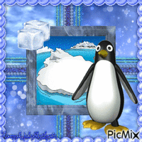 It's Penguin Time!! Gif Animado