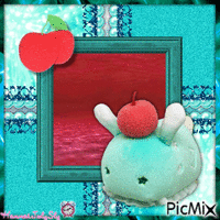 (♥)Cherry and Teal Sea Slug(♥)