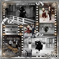 Ginger Rogers & Fred Astaire animasyonlu GIF