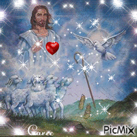 Jesus es mi pastor - GIF animate gratis
