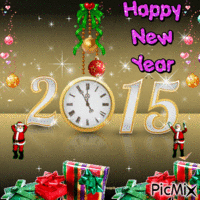 happy new year анимиран GIF