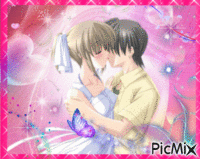 concoure Amour: 1ere manche-le baiser - Ingyenes animált GIF