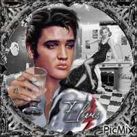 Elvis Pin up - GIF animé gratuit