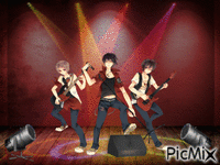 concert rock manga animovaný GIF