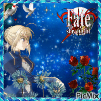 Saber Fate/stay night - Бесплатный анимированный гифка
