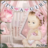 baby girl анимиран GIF