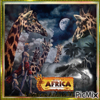 GIRAFES - HEART OF AFRICA анимированный гифка
