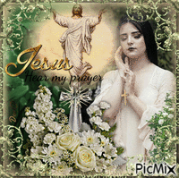 Jesus hear my prayer animovaný GIF