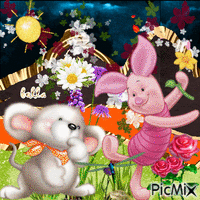 Friends are like flowers! animovaný GIF