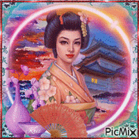 Portrait d'une Geisha