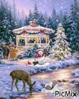 paesaggio invernale - GIF animado gratis