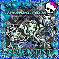 Frankie Stein is the name of the Scientist animovaný GIF