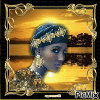 African Princess - GIF animado gratis