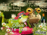 une histoire de grenouille - Animovaný GIF zadarmo