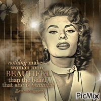 Sophia Loren,Art animovaný GIF