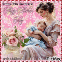 Bonne fête des  mères / Happy mother's day - GIF animé gratuit