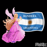 Bandera Argentina animovaný GIF